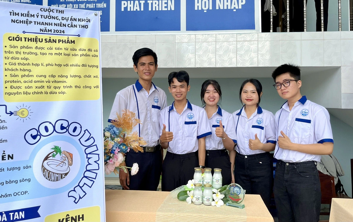 Với mong muốn tận dụng nguồn tài nguyên bản địa dồi dào mà nhóm đã cho ra sản phẩm sữa dừa sáp từ khi còn là sinh viên