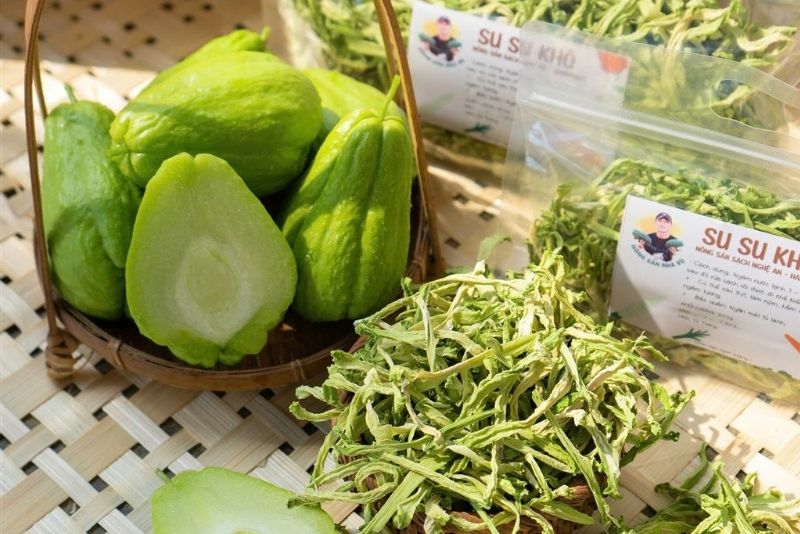Củ su hào sau khi sấy